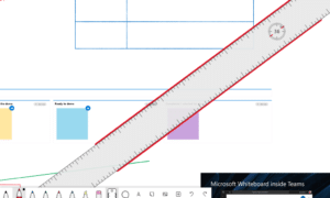 Whiteboard ruler